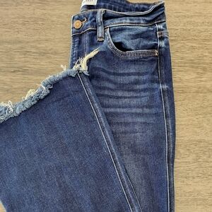 Flying Monkey Dark Blue Distressed Skinny Jeans